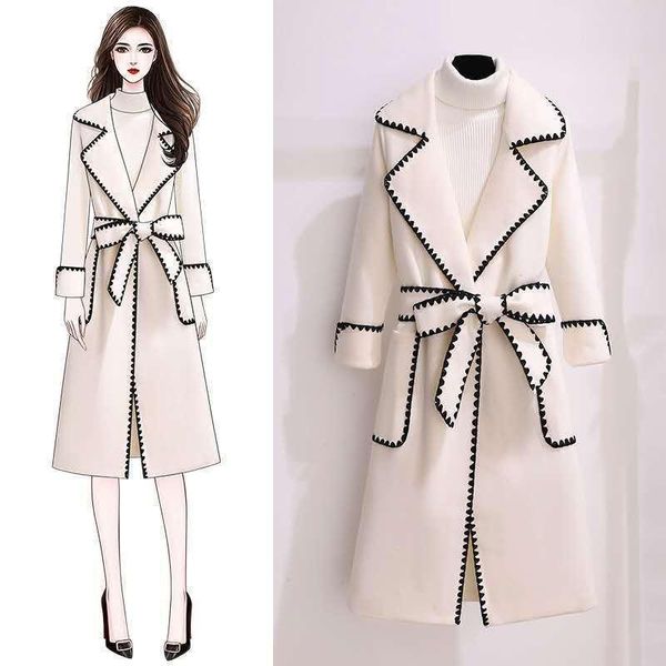 women's wool & blends woolen coat female 2021 spring and autumn dress large size fat sister korean version thin medium long, Black
women's wool & blends woolen coat female 2021 spring and autumn dress large size fat sister korean version thin medium long, Black