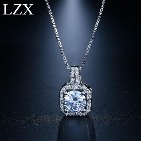pendant necklaces round sparkling cz crystal white gold color chocker necklace for women link chain colar feminino gift jewelry wholesale, Silver
pendant necklaces round sparkling cz crystal white gold color chocker necklace for women link chain colar feminino gift jewelry wholesale, Silver