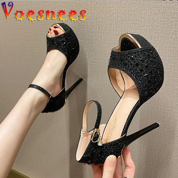voesnees women solid color open toe sandals 2021 summer 12cm thin stiletto shoes female glistening sequin model dress, Black
voesnees women solid color open toe sandals 2021 summer 12cm thin stiletto shoes female glistening sequin model dress, Black