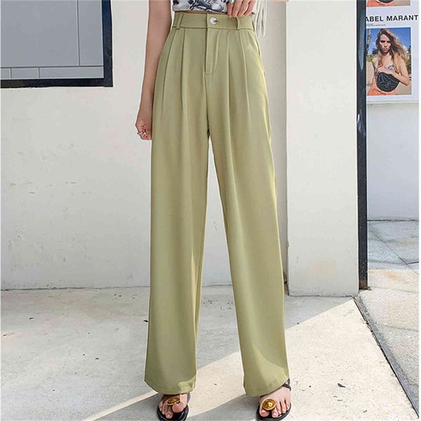 women's pants & capris hzirip office lady s-4xl streetwear texture high waist stylish straight thin large size trousers summer kucy, Black;white