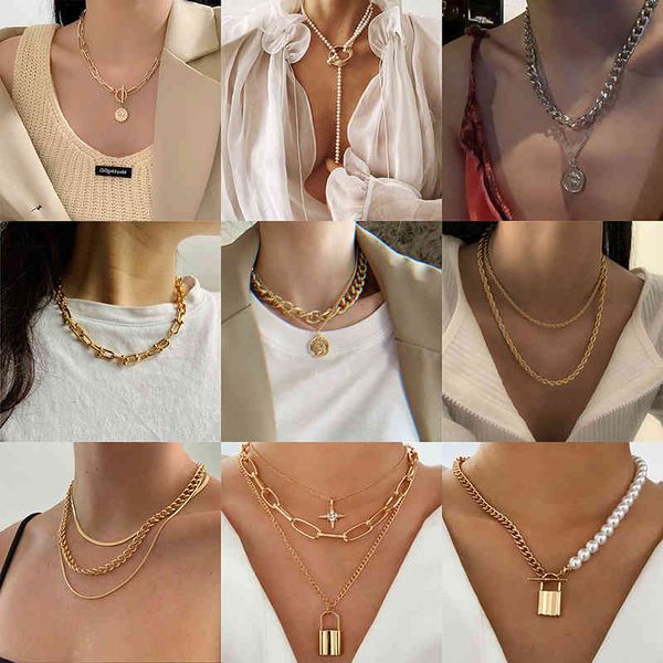 bohemian gold silver necklace for women pearl charm portrait coin lock pendant chain necklace choker collares fashion jewelry
bohemian gold silver necklace for women pearl charm portrait coin lock pendant chain necklace choker collares fashion jewelry