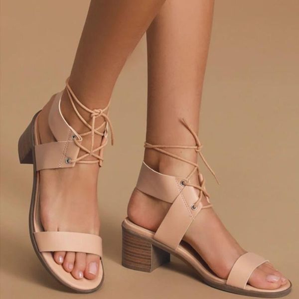 women summer beach casual shoes sandals open toe comfortable thick heel lace up high #6.11, Black
women summer beach casual shoes sandals open toe comfortable thick heel lace up high #6.11, Black