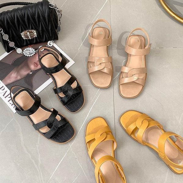 women sandals open toe 2021 summer casual rome retro flat shoes sport fashion design cross tied strap, Black
women sandals open toe 2021 summer casual rome retro flat shoes sport fashion design cross tied strap, Black