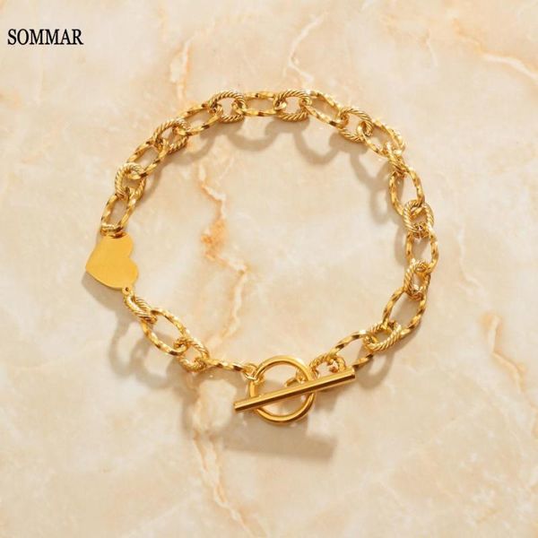 link, chain sommar gifts gold color charms bracelet for women love pendant printed anchor wedding decoration, Black
link, chain sommar gifts gold color charms bracelet for women love pendant printed anchor wedding decoration, Black