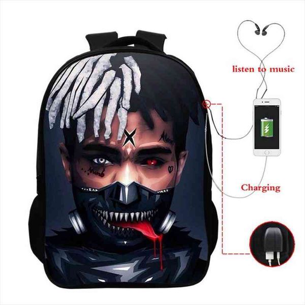usb charging xxxtentacion printed backpack student bagpacks lapboys travel bags large capacity college waterproof schoolbag
usb charging xxxtentacion printed backpack student bagpacks lapboys travel bags large capacity college waterproof schoolbag