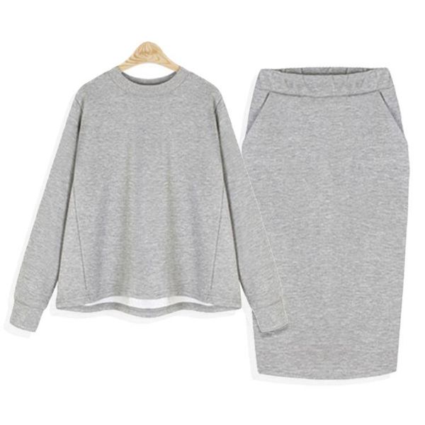 black gray casual o-neck loose pencil skirt two piece set solid fall winter chic outfits lounge sets plus size 5xl women's tracksuits
black gray casual o-neck loose pencil skirt two piece set solid fall winter chic outfits lounge sets plus size 5xl women's tracksuits