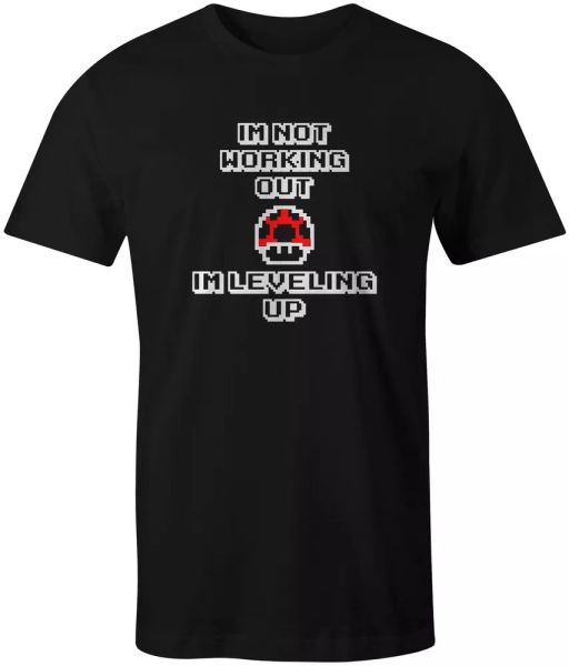i'm not working out funny gaming workout body building gym t-shirt tee top, White;black
i'm not working out funny gaming workout body building gym t-shirt tee top, White;black