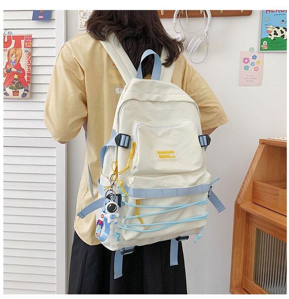 backpack s3487 - leisure multi-function trend solid color large capacity
backpack s3487 - leisure multi-function trend solid color large capacity