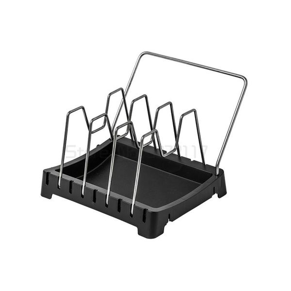 kitchen storage & organization stainless steel pot cover shelf, non perforated counterrack, rack with water drain
kitchen storage & organization stainless steel pot cover shelf, non perforated counterrack, rack with water drain