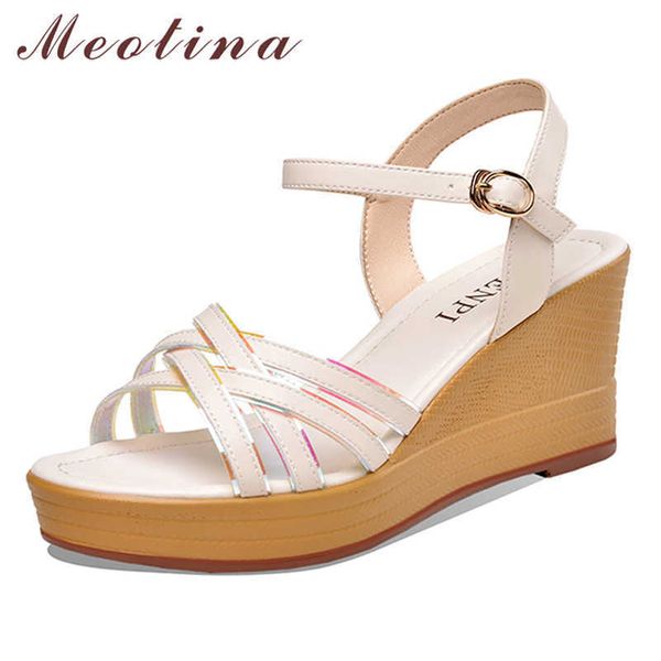 meotina bling narrow band sandals platform wedge heels shoes ladies buckle high heel party sandals female summer beige pink 210608, Black
meotina bling narrow band sandals platform wedge heels shoes ladies buckle high heel party sandals female summer beige pink 210608, Black