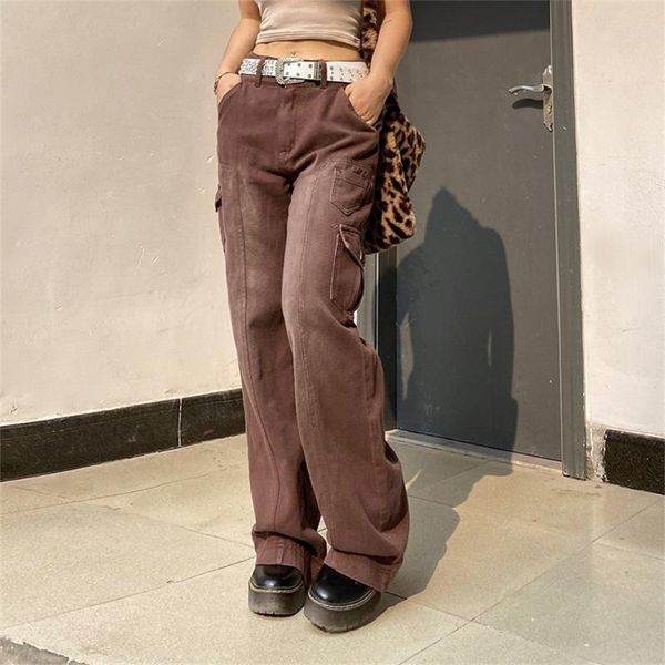 women's jeans vintage brown cargo female autumn winter streetwear harajuku straight pants women 90s fashion mom pant cyber y2k joggers, Blue
women's jeans vintage brown cargo female autumn winter streetwear harajuku straight pants women 90s fashion mom pant cyber y2k joggers, Blue