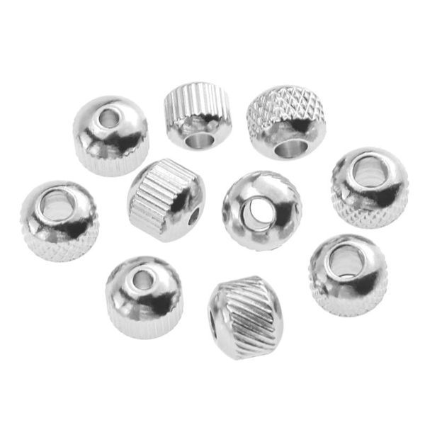 other aiovlo grid tire shape stainless steel beads 4 5 6 7 8mm round spacer loose for jewelry necklace bracelet making wholesale
other aiovlo grid tire shape stainless steel beads 4 5 6 7 8mm round spacer loose for jewelry necklace bracelet making wholesale