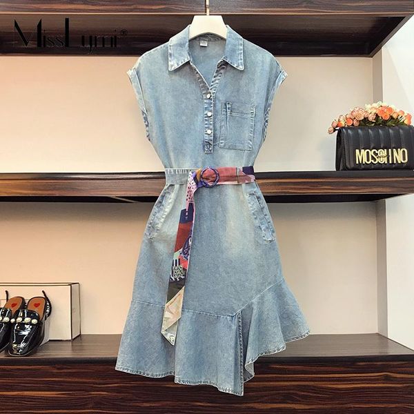 plus size dresses 4xl women denim dress summer 2021 vintage turn-down collar casual loose midi ladies asymmetrical mermaid, Black
plus size dresses 4xl women denim dress summer 2021 vintage turn-down collar casual loose midi ladies asymmetrical mermaid, Black