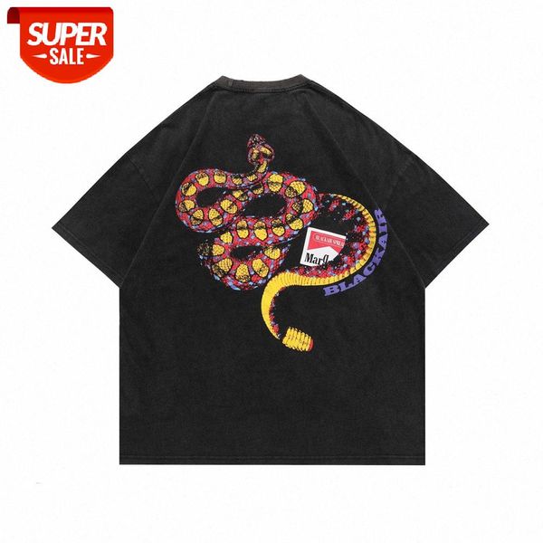 cartoon python print pocket short-sleeved t-shirt men's summer flow distressed loose round neck half-sleeved #zp1b, White;black
cartoon python print pocket short-sleeved t-shirt men's summer flow distressed loose round neck half-sleeved #zp1b, White;black
