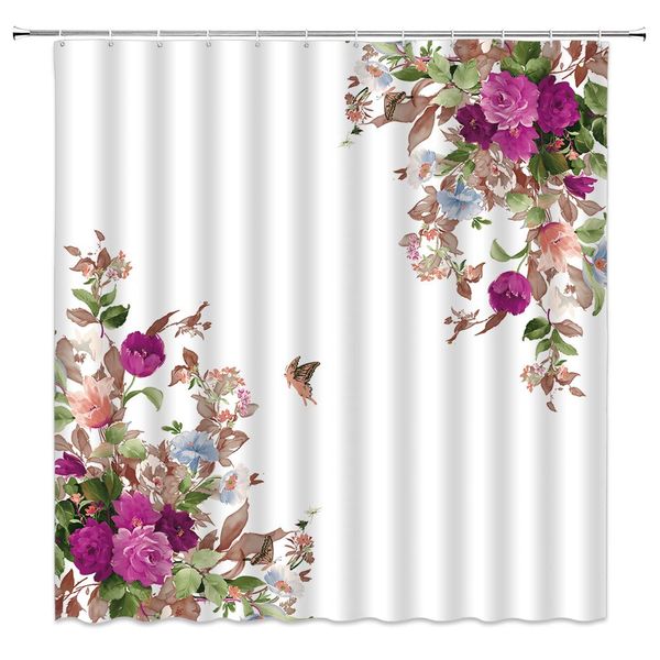 flower shower curtain seasonal flowers symmetrical corners hundred flowers blooming, bathroom symmetrical flower decoration
flower shower curtain seasonal flowers symmetrical corners hundred flowers blooming, bathroom symmetrical flower decoration