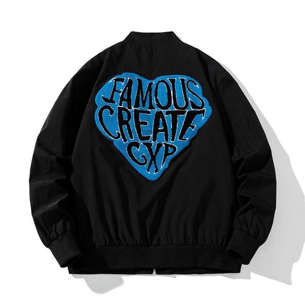 men's jackets embroidery baseball jacket men women retro letter streetwear harajuku korean casual coat male heart shaped couple clothes, Black;brown
men's jackets embroidery baseball jacket men women retro letter streetwear harajuku korean casual coat male heart shaped couple clothes, Black;brown