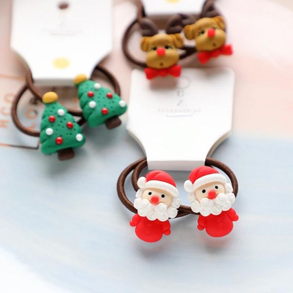 hair accessories 2pcs cartoon christmas elk elastic bands cute ponytail holder rubber rope for girls colorful ropes, Slivery;white
hair accessories 2pcs cartoon christmas elk elastic bands cute ponytail holder rubber rope for girls colorful ropes, Slivery;white