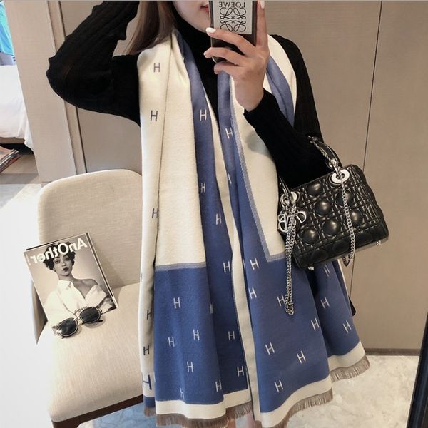 70% off scarf female winter new super large tassel double side warm cashmere like scarf letter air conditioning shawl thickened neck, Blue;gray
70% off scarf female winter new super large tassel double side warm cashmere like scarf letter air conditioning shawl thickened neck, Blue;gray