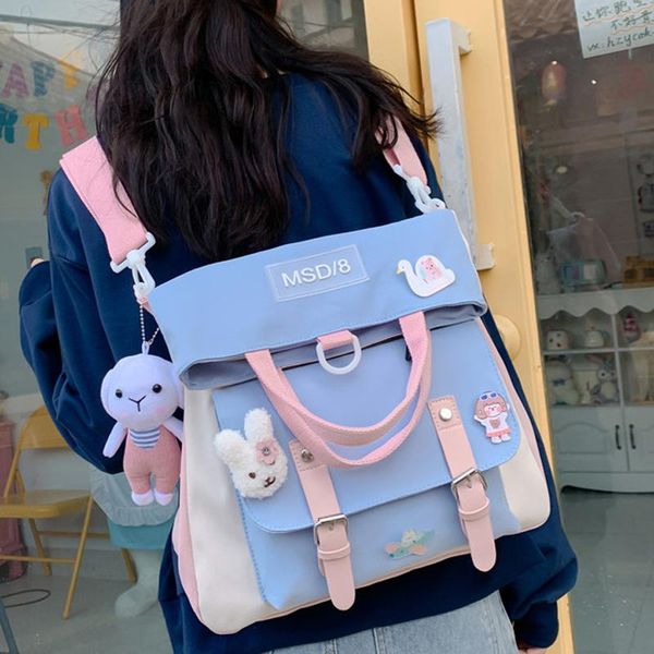 backpack 2021 summer large capacity multi-function fashion girls student korean japanese contrast color school style schoolbag
backpack 2021 summer large capacity multi-function fashion girls student korean japanese contrast color school style schoolbag