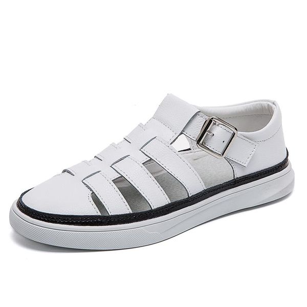 leather casual shoes chaussures ete femme solid color pigskin lightweight sandals women summer white sandalias las mujeres, Black
leather casual shoes chaussures ete femme solid color pigskin lightweight sandals women summer white sandalias las mujeres, Black