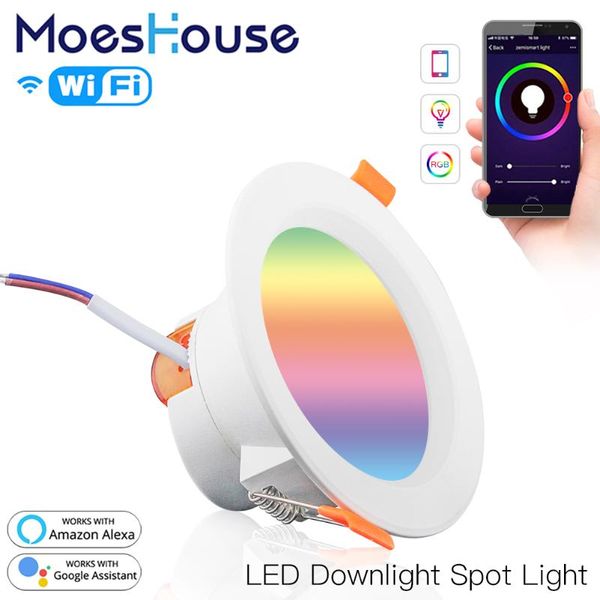 smart home control wifi led downlight dimming round spot light 7w rgb color changing 2700k-6500k warm cool work with alexa google
smart home control wifi led downlight dimming round spot light 7w rgb color changing 2700k-6500k warm cool work with alexa google