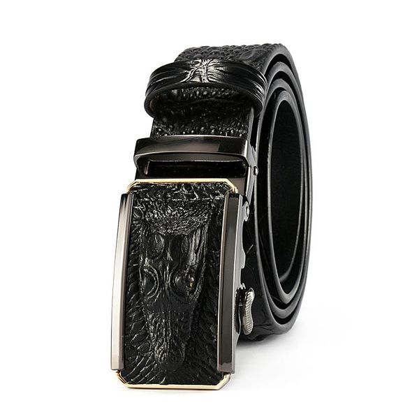 belts 2021 men's belt leather cowhide crocodile pattern automatic buckle, Black;brown
belts 2021 men's belt leather cowhide crocodile pattern automatic buckle, Black;brown