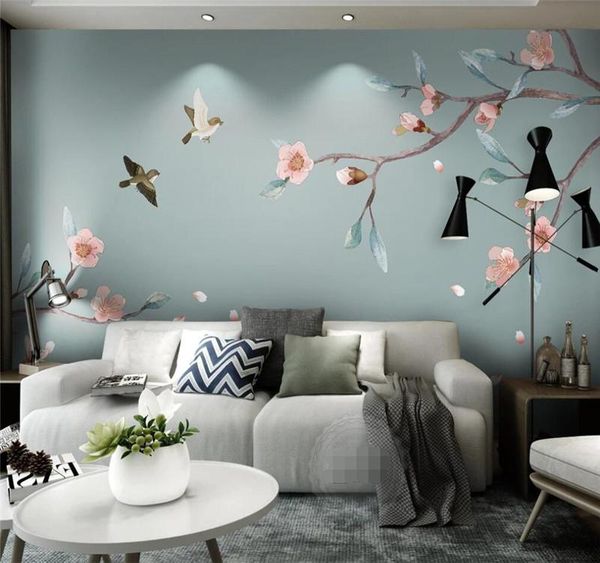 large custom home decoration wallpaper mural chinese style hand-painted flowers and birds background wall covering wallpapers
large custom home decoration wallpaper mural chinese style hand-painted flowers and birds background wall covering wallpapers