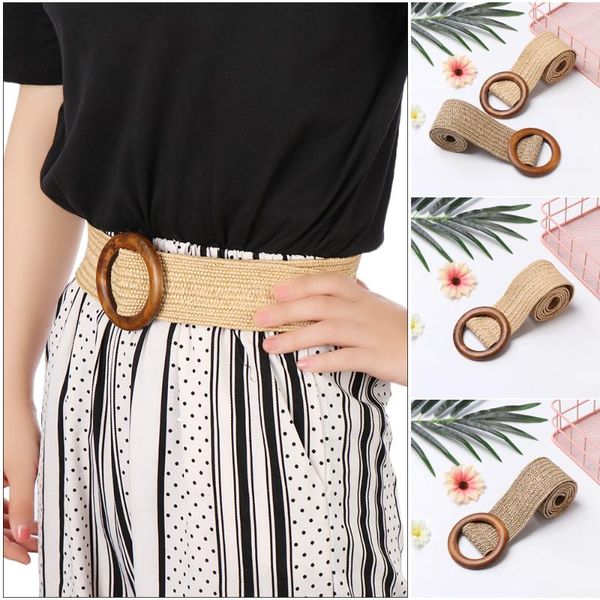 belts straw belt round wooden buckle dress for women casual female braided wide strap designer woven girls elastic, Black;brown
belts straw belt round wooden buckle dress for women casual female braided wide strap designer woven girls elastic, Black;brown