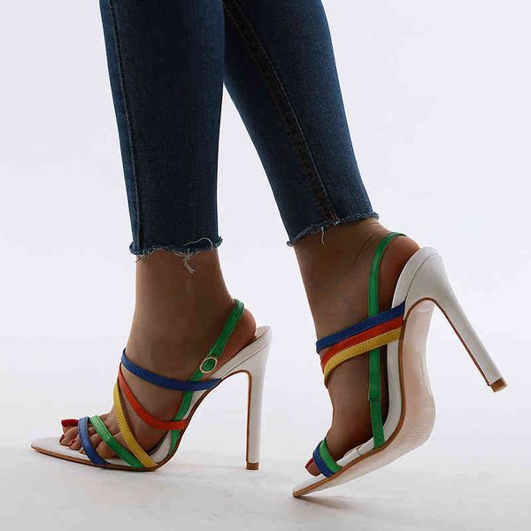 slippers ladies sandals narrow band mixed color high heel buckle strap pointed toe party pumps women shoes sfd2, Black
slippers ladies sandals narrow band mixed color high heel buckle strap pointed toe party pumps women shoes sfd2, Black