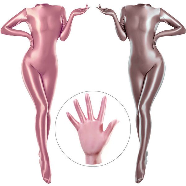 wetlook zentai shiny satin jumpsuit women men full bodysuit with 5 finger gloves bodycon party costume playsuit cool cosplay suit, Black;white
wetlook zentai shiny satin jumpsuit women men full bodysuit with 5 finger gloves bodycon party costume playsuit cool cosplay suit, Black;white