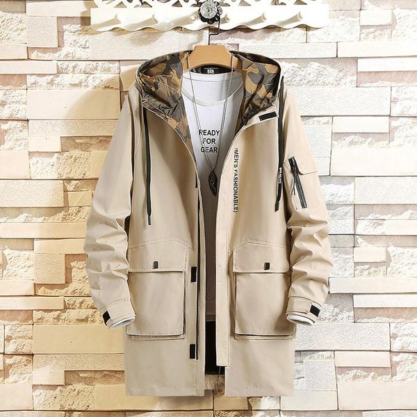 men's trench coats 2021 black blue coat overcoat casual windbreakers x-long fashion spring autumn jackets, Tan;black
men's trench coats 2021 black blue coat overcoat casual windbreakers x-long fashion spring autumn jackets, Tan;black