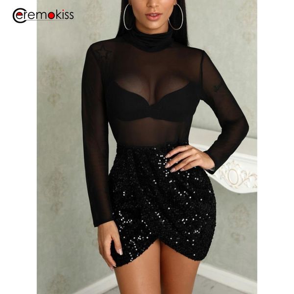 casual dresses ceremokiss nightclub mesh sequined women long sleeves bodycon mini dress solid turtleneck autumn winter vestidos, Black;gray
casual dresses ceremokiss nightclub mesh sequined women long sleeves bodycon mini dress solid turtleneck autumn winter vestidos, Black;gray