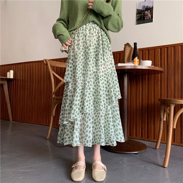 skirts womens floral cake skirt female summer style korean high waist thin a-line mid-length, Black
skirts womens floral cake skirt female summer style korean high waist thin a-line mid-length, Black