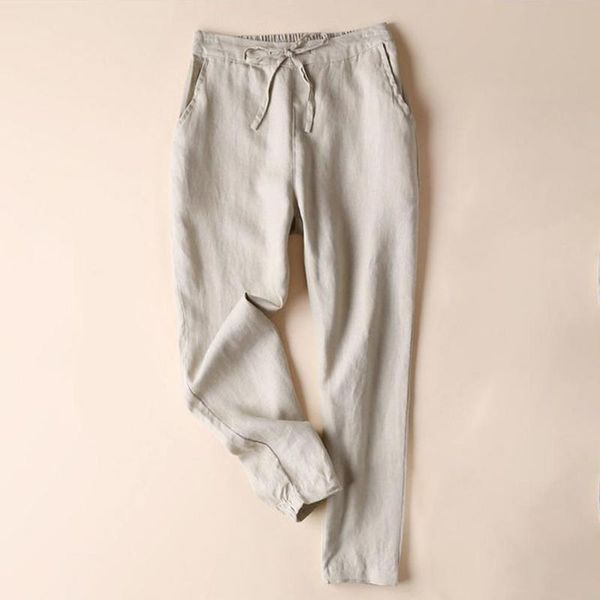 women's pants & capris women solid color cotton nine-length all-matched long comfy loose drawstring trousers harem daily wear, Black;white
women's pants & capris women solid color cotton nine-length all-matched long comfy loose drawstring trousers harem daily wear, Black;white