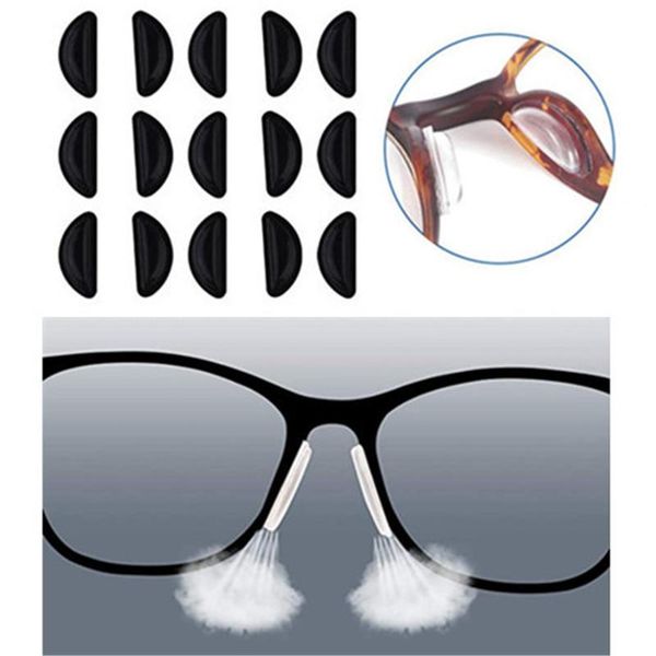 sunglasses frames silicone non-slip nose pads frame glasses flat bridge of 10 pairs half-moon cushions accessories, Silver
sunglasses frames silicone non-slip nose pads frame glasses flat bridge of 10 pairs half-moon cushions accessories, Silver