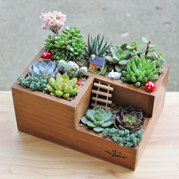 wooden pattern succulent planter plant container box deskremote controller storage planters & pots
wooden pattern succulent planter plant container box deskremote controller storage planters & pots