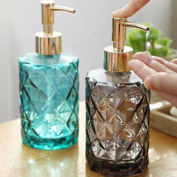 liquid soap dispenser creativity prismatic glass shampoo bottle nordic modern golden pump head bathroom decoration accessories
liquid soap dispenser creativity prismatic glass shampoo bottle nordic modern golden pump head bathroom decoration accessories
