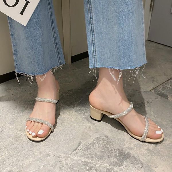 slippers low square heel shoes med glitter slides woman's fretwork heels block jelly 2021 summer rome fabric basic crystal pu ru, Black
slippers low square heel shoes med glitter slides woman's fretwork heels block jelly 2021 summer rome fabric basic crystal pu ru, Black