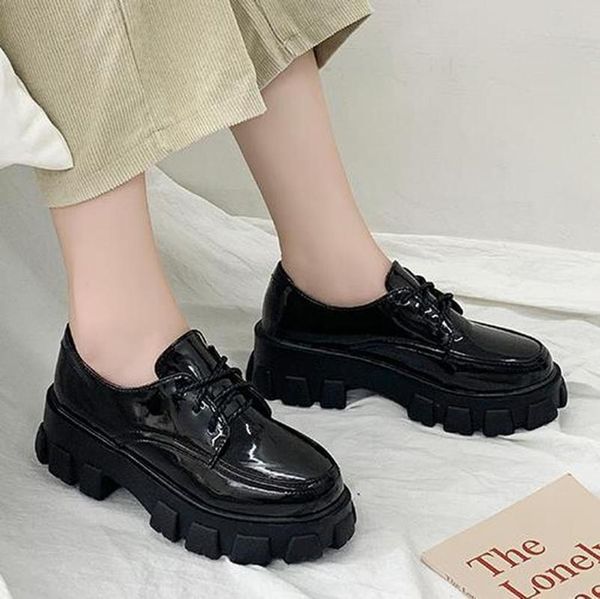 black small leather shoes female british college style 2021 autumn student wild platform single women dress
black small leather shoes female british college style 2021 autumn student wild platform single women dress