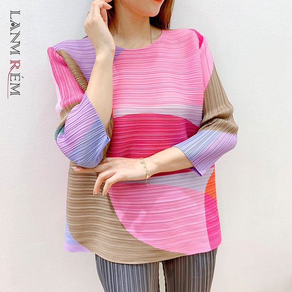 women printing t-shirt round neck pullover long sleeve pleated shirts summer trendy clothing 2h223 210507, White
women printing t-shirt round neck pullover long sleeve pleated shirts summer trendy clothing 2h223 210507, White
