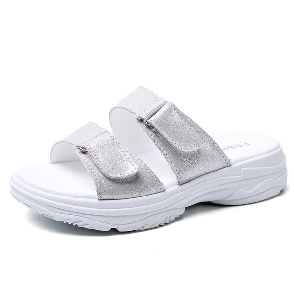 slippers summer women shoes woman split leather flat beach sandals luxury magic slides ladies slipper flip flops heel high 4cm, Black
slippers summer women shoes woman split leather flat beach sandals luxury magic slides ladies slipper flip flops heel high 4cm, Black