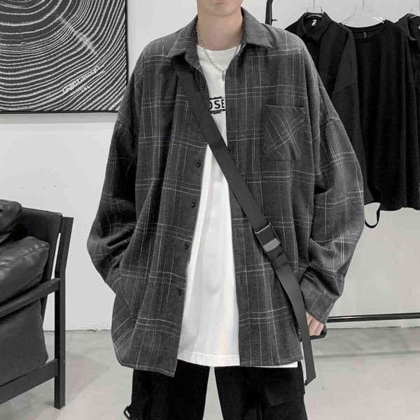 men's jackets long sleeve plaid shirt casual male high-quality men's clothes japanese streetwear fashions the listing qpw6, Black;brown
men's jackets long sleeve plaid shirt casual male high-quality men's clothes japanese streetwear fashions the listing qpw6, Black;brown