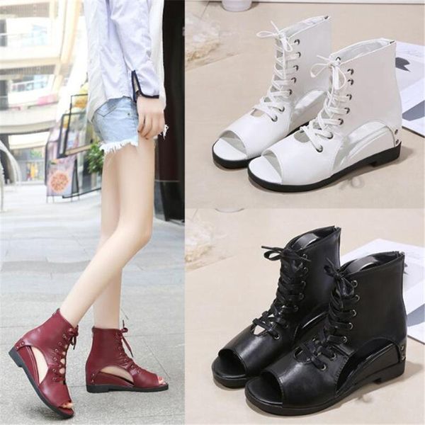 women roman sandals platform real leather shoes zipper retro open toe summer wedge high heel y787 dress, Black
women roman sandals platform real leather shoes zipper retro open toe summer wedge high heel y787 dress, Black