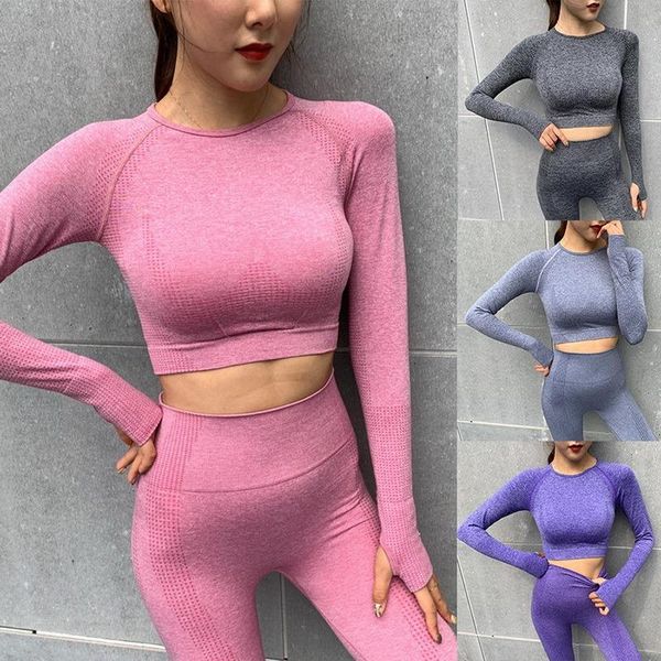 yoga outfit sfit women's sport t-shirts quick-drying crop high-elastic running fitness long sleeve shirt feminine bicycles clothes
yoga outfit sfit women's sport t-shirts quick-drying crop high-elastic running fitness long sleeve shirt feminine bicycles clothes