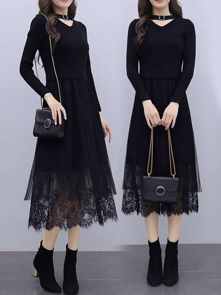 casual dresses dress in spring autumn of the slim long woolen with lace knitted and overcoat 2p2q, Black;gray
casual dresses dress in spring autumn of the slim long woolen with lace knitted and overcoat 2p2q, Black;gray