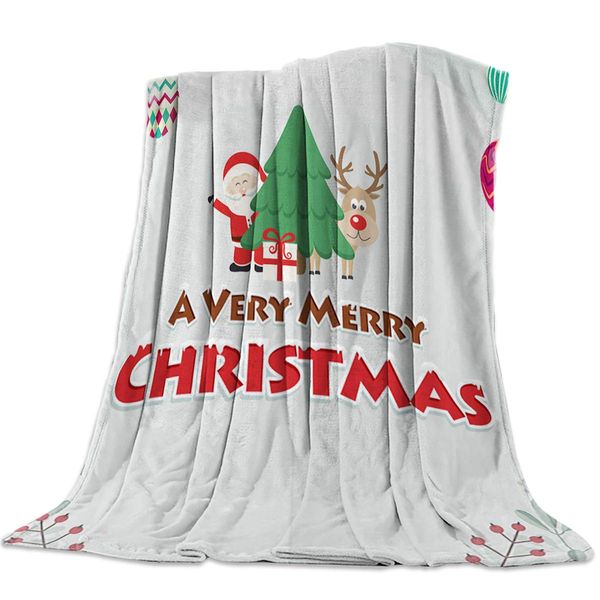 Throw Blanket for Sofa Couch- Santa Claus Deer and Christmas Tree 59 x 79 Inche Flannel Bed Blanket Lightweight Microfiber Throw
Throw Blanket for Sofa Couch- Santa Claus Deer and Christmas Tree 59 x 79 Inche Flannel Bed Blanket Lightweight Microfiber Throw