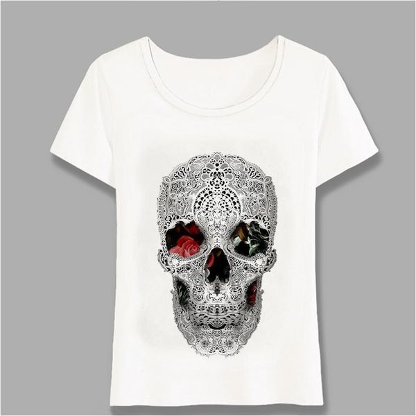fashion day v neck of womens t shirt the dead sugar skulls print mini casual girl punk tees hipster, White
fashion day v neck of womens t shirt the dead sugar skulls print mini casual girl punk tees hipster, White