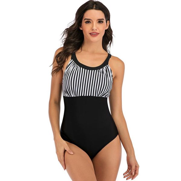 women's striped monokini swimsuit criss cross back one piece sporty swimwear tummy control bathing suit beach wear one-piece suits
women's striped monokini swimsuit criss cross back one piece sporty swimwear tummy control bathing suit beach wear one-piece suits