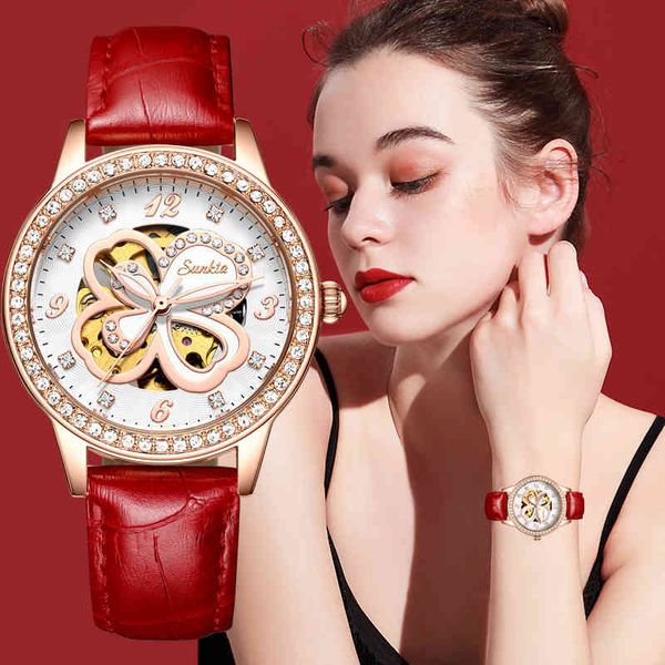 sunkta leather automatic mechanical watch women brand luxury waterproof watch elegant diamond wrist watches gifts clock 210517, Slivery;brown
sunkta leather automatic mechanical watch women brand luxury waterproof watch elegant diamond wrist watches gifts clock 210517, Slivery;brown