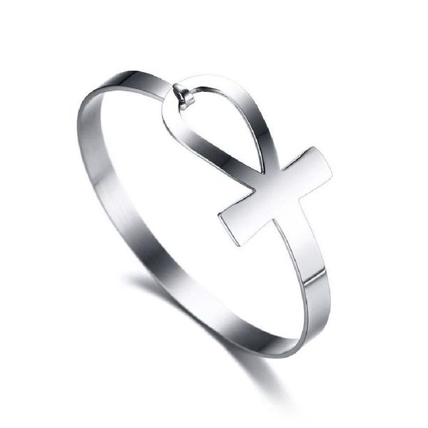 bangle fashion simplicity stainless steel cross women's accessories bracelet wristband jewelry, Black
bangle fashion simplicity stainless steel cross women's accessories bracelet wristband jewelry, Black
